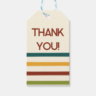 Retro-Camping-Dankeschön-Tags Geschenkanhänger