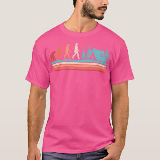 Retro Camping Evolution Wildlife Nature Camper Hik T-Shirt
