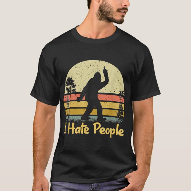 Retro-Camping-Freunde lustig T-Shirt (Vorderseite)