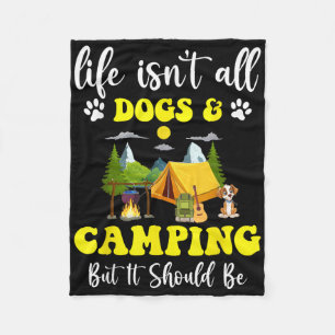 Retro-Camping-Leben ist nicht nur Hunde & Camping, Fleecedecke
