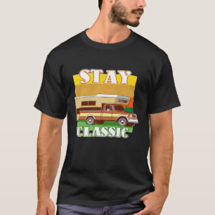Retro-Camping   Lustiger Vintage-Wohnmobil Klassis T-Shirt