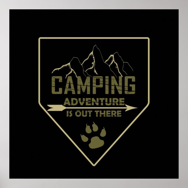 Retro-Camping Poster (Vorne)
