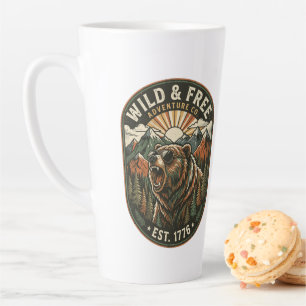 Retro-Camping-Wander-Outdoor-Naturliebhaber-Design Milchtasse