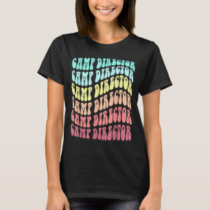 Retro-Campingplatzleiter Familien-Campingplatz Som T-Shirt