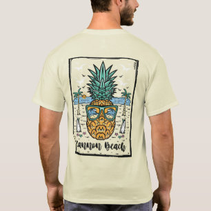 Retro Cannon Beach beiderseits Kunstwerke. T-Shirt