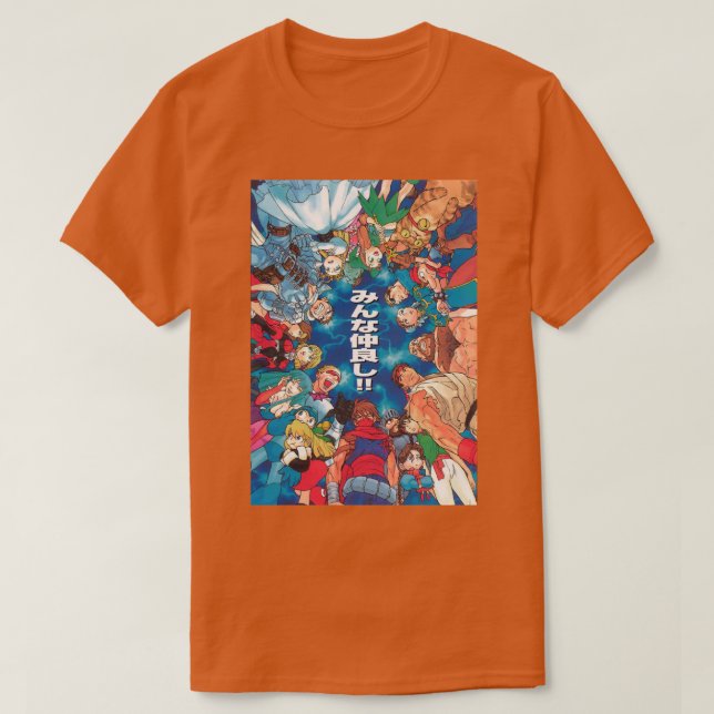 Retro Capcom art Psxstyle T-Shirt (Design vorne)