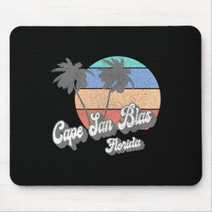 Retro Cape San Blas Florida Fl Vintage Strand Surf Mousepad