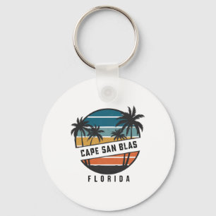 Retro Cape San Blas Florida Surfbrett Surfen Schlüsselanhänger