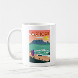Retro Cape Town Südafrika Tafelberg Kaffeetasse