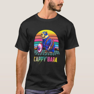 Retro Cappy'bara Rodent Animal Humor T-Shirt