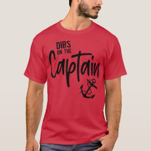Retro Captain Ehefrau Dibs auf dem Captain Funny F T-Shirt
