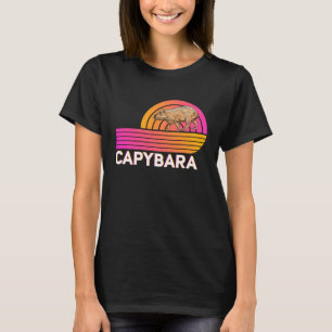 Retro Capybara Vintage Neuheit Kunst für die Liebe T-Shirt