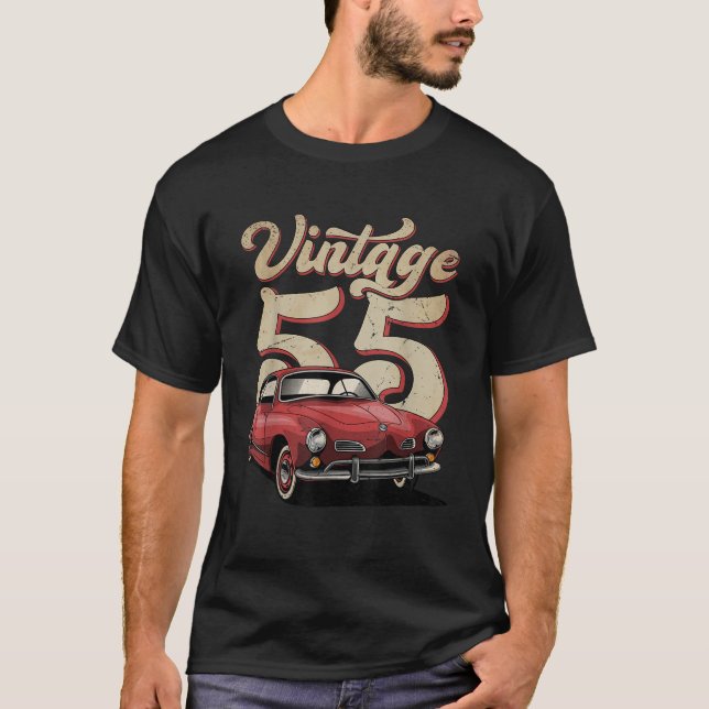 Retro Car 1955 Chevys Bel Air Graphic T-Shirts Men (Vorderseite)