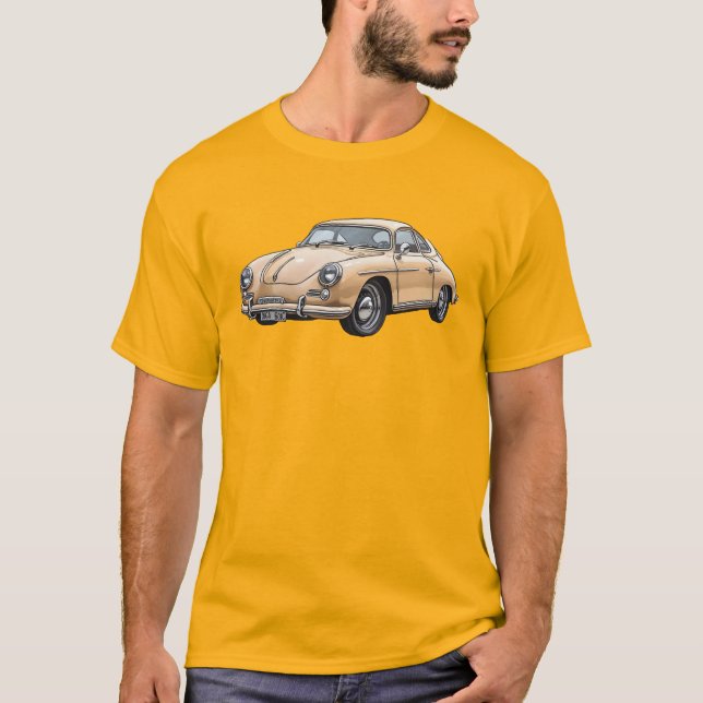 Retro car drawing T-Shirt (Vorderseite)