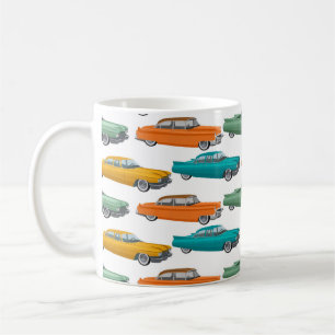 Retro Car Fifties Stilmuster Kaffeetasse