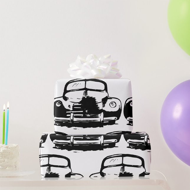 Retro Car Geschenkpapier (Von Creator hochgeladen)