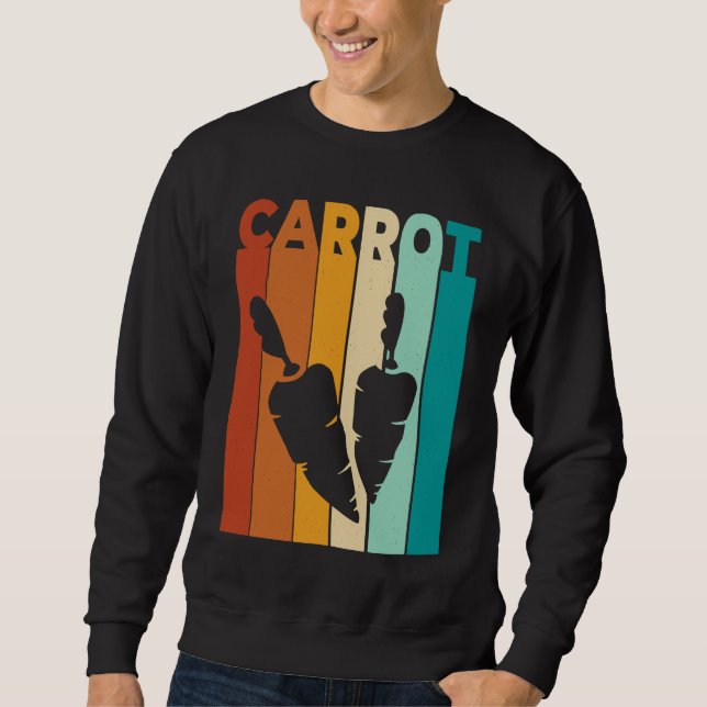 Retro Carrot Sweatshirt (Vorderseite)