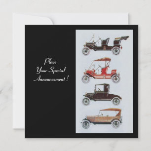 RETRO CARS 2 , AUTO-RESTORATION , blau-weiß Ankündigung