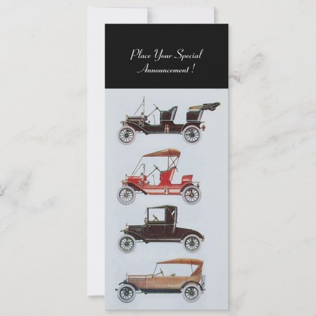 RETRO CARS 2 , AUTO-RESTORATION , blau-weiß Ankündigung (Vorderseite)