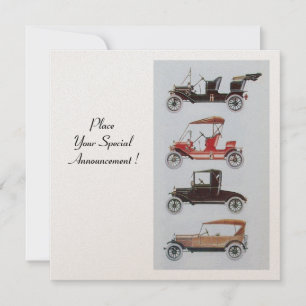 RETRO CARS 2,AUTO RESTORATION Champagner weiß rot Ankündigung