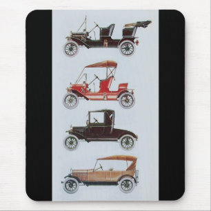 RETRO CARS 2 , AUTO RESTORATION Graurot Mousepad