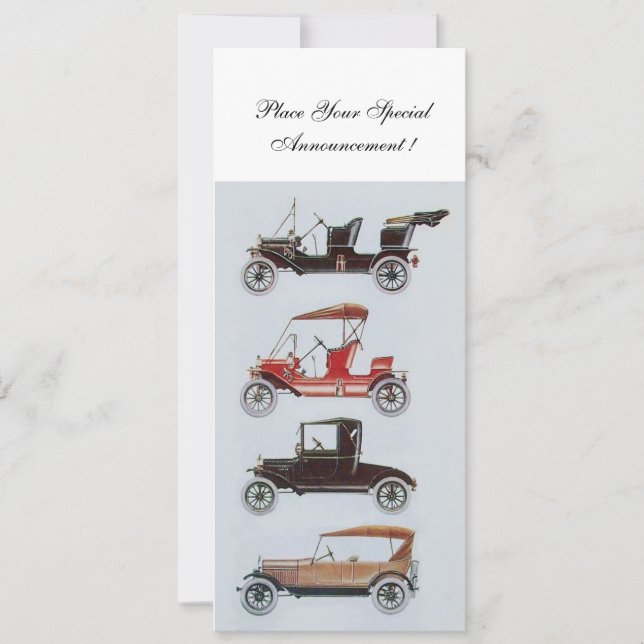 RETRO CARS 2 , AUTO-WIEDERHERSTELLUNG , blau-weiß Ankündigung (Vorderseite)