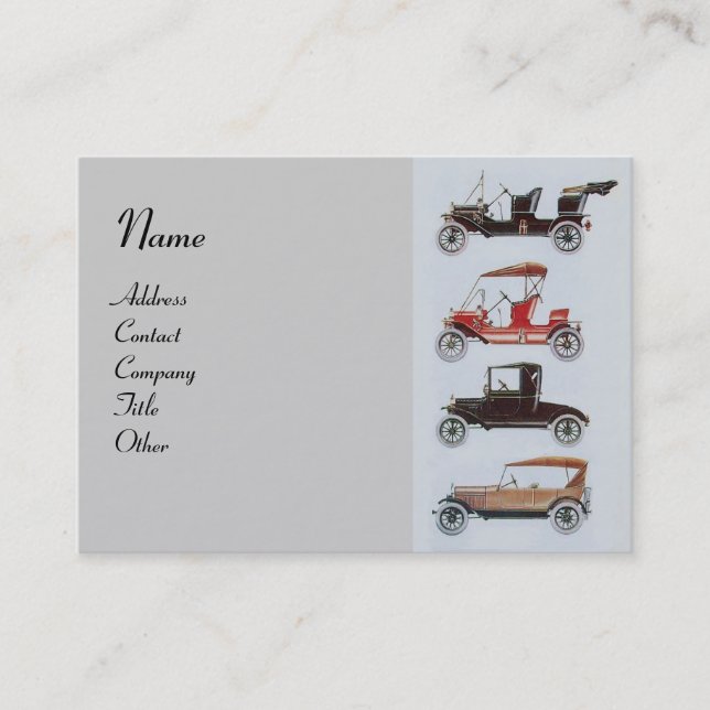 RETRO CARS 2 - Reparatur von Auto, Automobil Visitenkarte (Vorderseite)