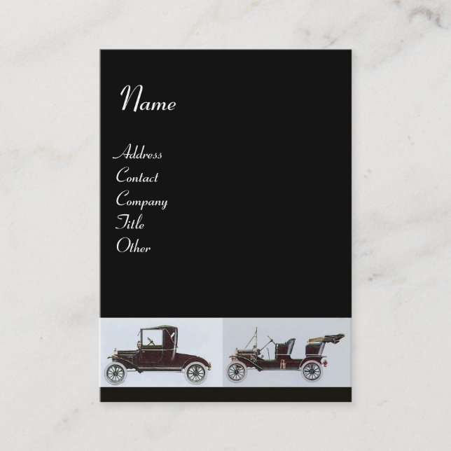 RETRO CARS 2 - Reparatur von Auto, Automobil Visitenkarte (Vorderseite)