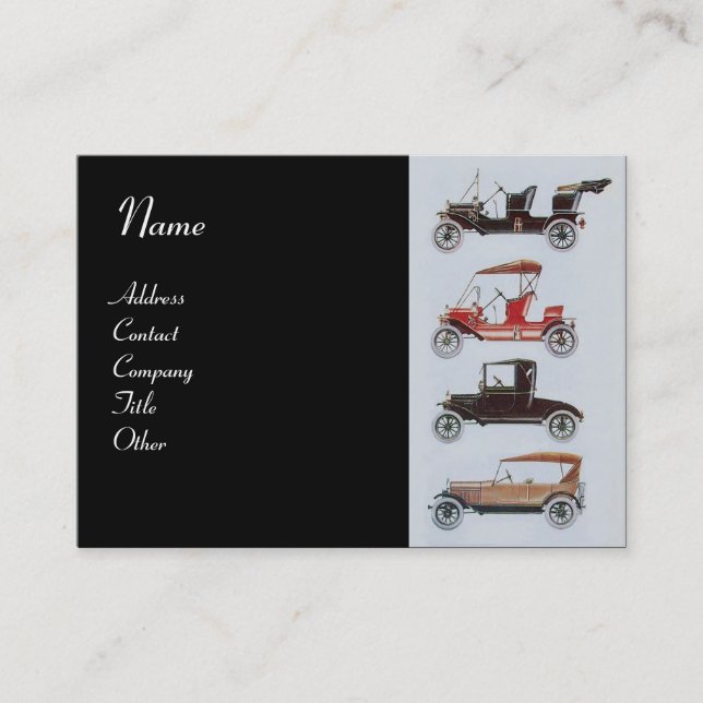 RETRO CARS 2 - Reparatur von Auto, Automobil Visitenkarte (Vorderseite)