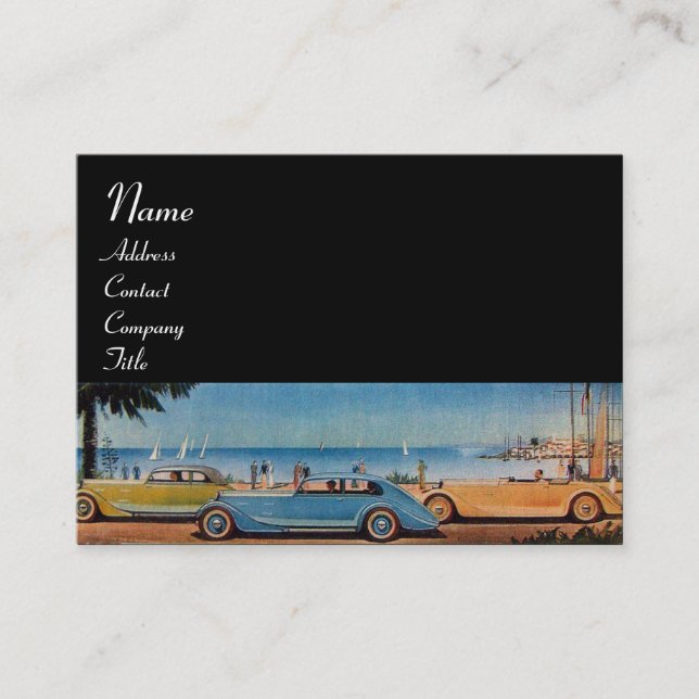 RETRO CARS - Auto-Reparaturwagen Visitenkarte (Vorderseite)