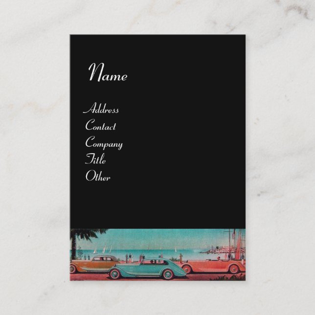 RETRO CARS - Auto-Reparaturwagen Visitenkarte (Vorderseite)