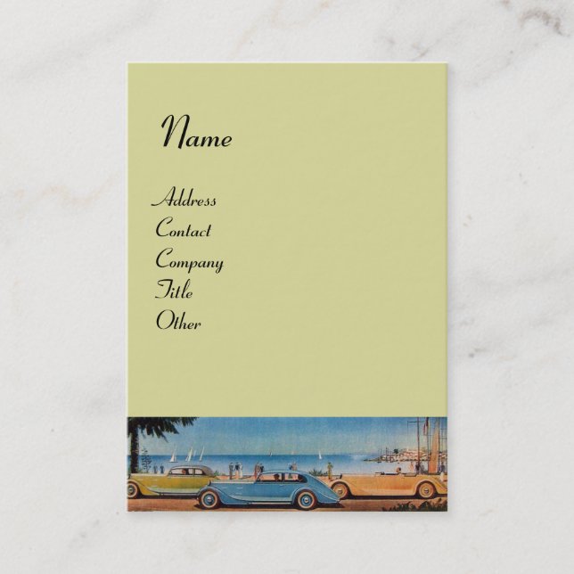 RETRO CARS - Auto-Reparaturwagen Visitenkarte (Vorderseite)