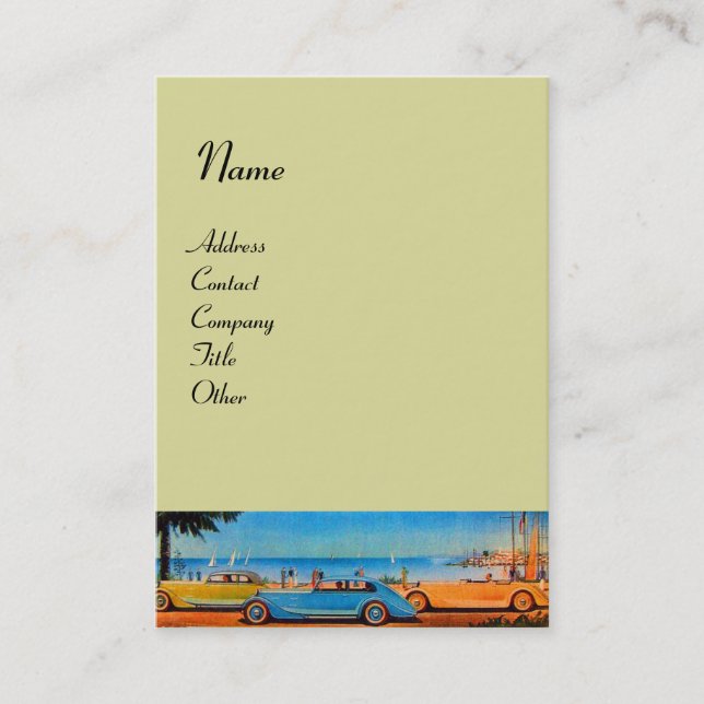 RETRO CARS - Auto-Reparaturwagen Visitenkarte (Vorderseite)