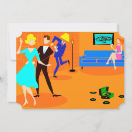 Retro Cartoon-Cocktail-Party Einladungen