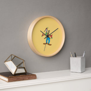 Retro-Cartoon-Cowboy-Wanduhr – Lustige westliche C Uhr