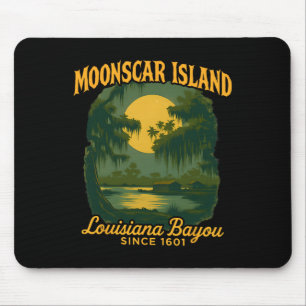 Retro Cartoon Halloween Zombie Island 1 Mousepad