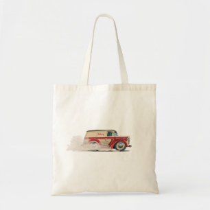 Retro-Cartoon-Lieferwagen Tragetasche