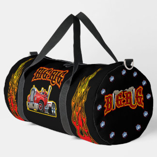 Retro-Cartoon-LKW "Big Rig" Duffle Bag