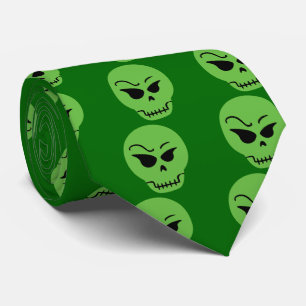 Retro-Cartoon-Totenkopf Krawatte