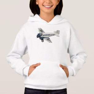 Retro-Cartoons-Flugzeug Hoodie