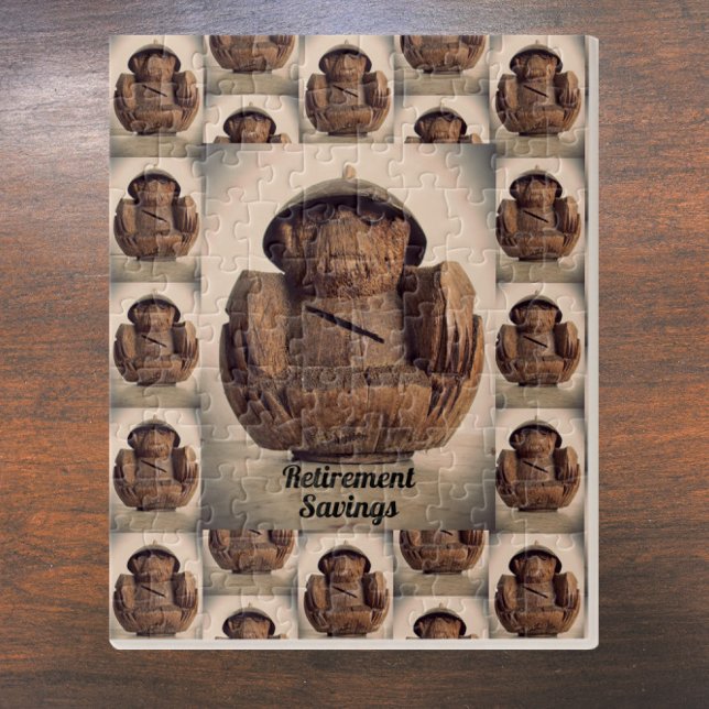 Retro Carved Coconut Monkey Bank Puzzle (Von Creator hochgeladen)
