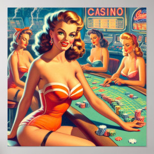 Retro Casino Poster