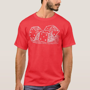 Retro Casino Wine Player Casino Spielabend T-Shirt