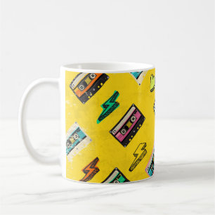 Retro Cassette: Design des Party der 80er Liebe Kaffeetasse