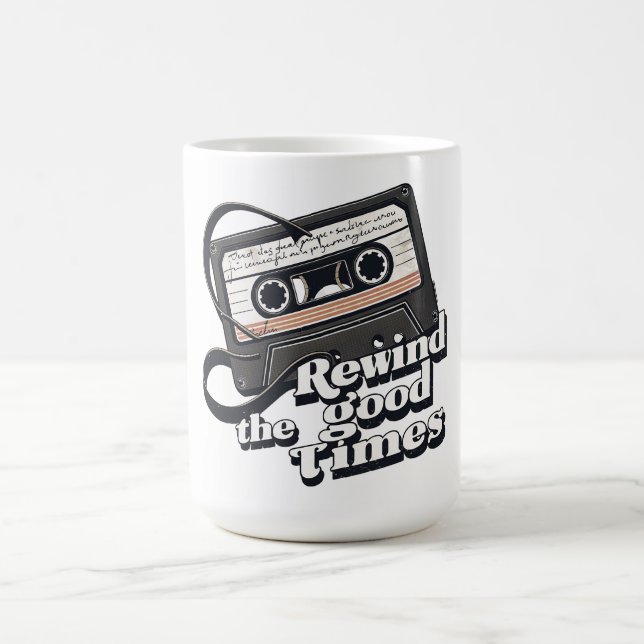 Retro Cassette Design für Nostalgie-Liebhaber Kaffeetasse (Mittel)