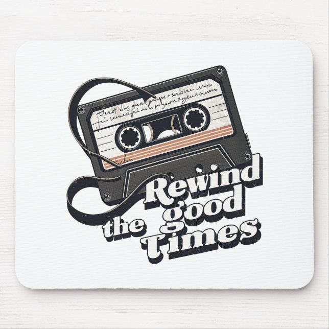 Retro Cassette Design für Nostalgie-Liebhaber Mousepad (Vorne)