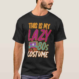 Retro Cassette Lazy Achtzig Kostüm Party Vintag T-Shirt