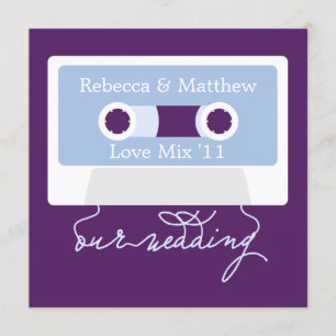 Retro Cassette Mixtape Wedding Einladung