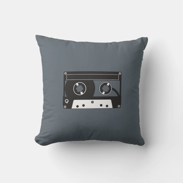 Retro Cassette Music Pillow Kissen (Vorderseite)