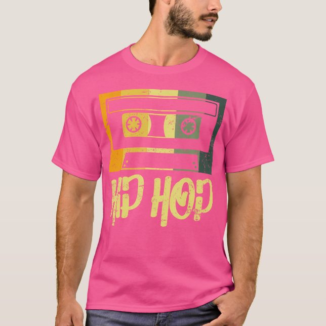 Retro Cassette Musiker 90S Hip Hop Musikkassette T-Shirt (Vorderseite)
